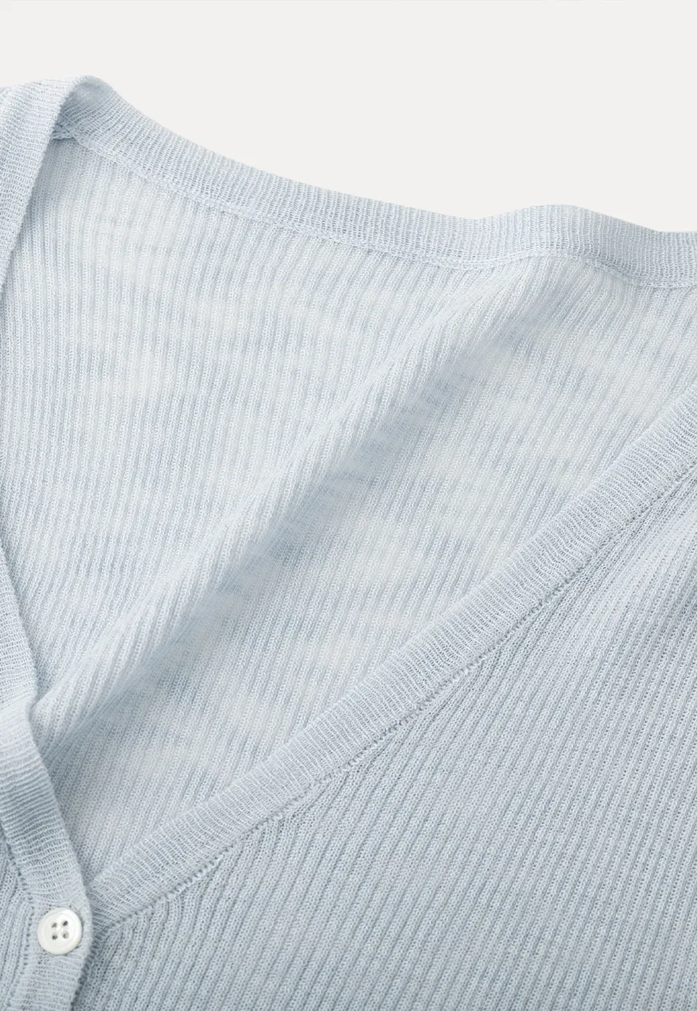 Lightweight Ribbed Knit Cardigan with Open Front