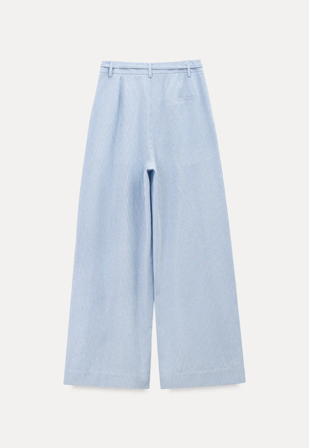 Wide Leg Pleated Casual Pants with Drawstring Waist