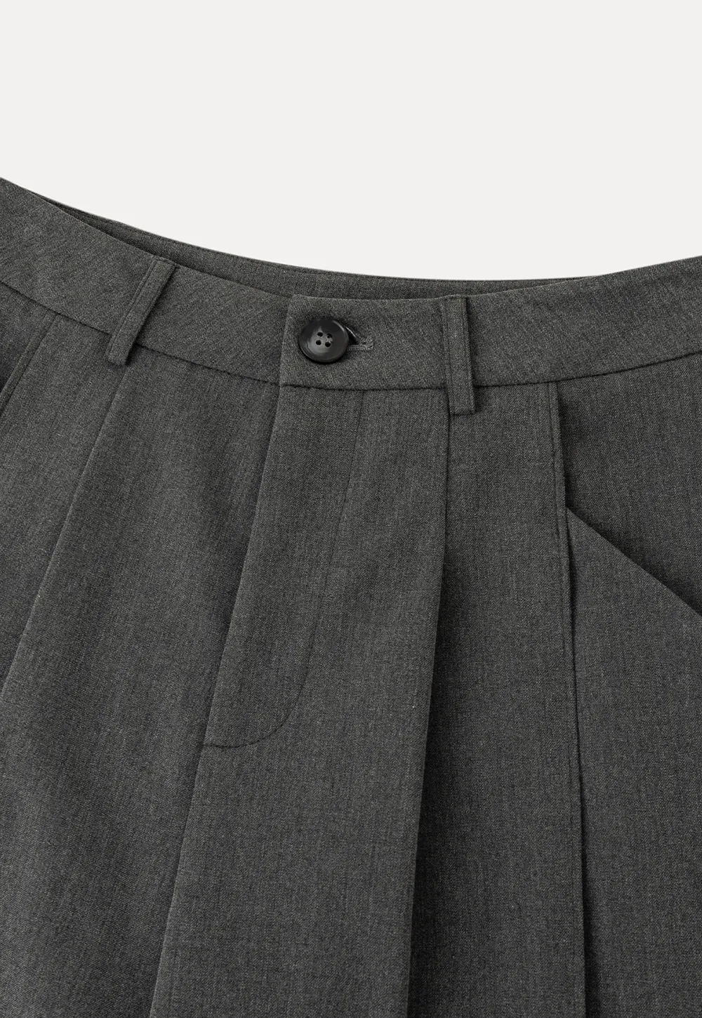 Wide Leg Casual Pants with Front Pleats