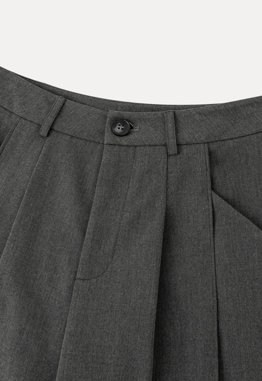 Wide Leg Casual Pants with Front Pleats