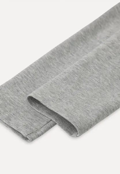 Long sleeve crew neck t shirt with fitted cut