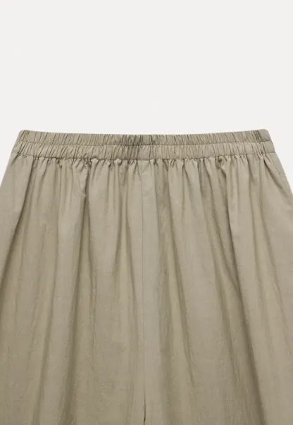 WomensElastic Waist Wide Leg Pants