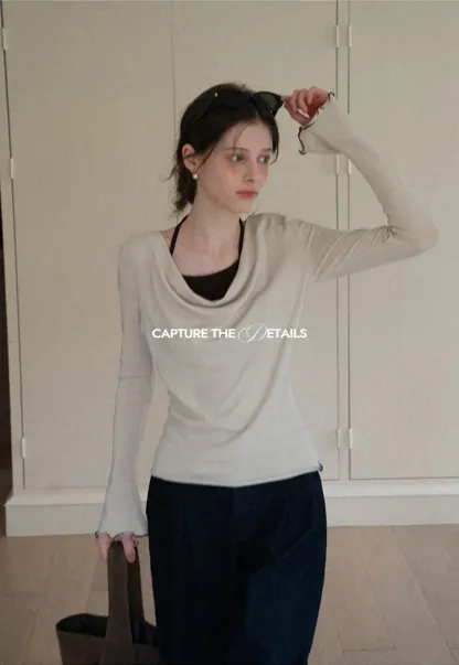 Dark Denim Wide-Leg Pants