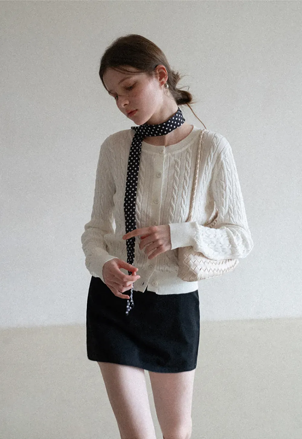 Cable Knit Long Sleeve Sweater Top