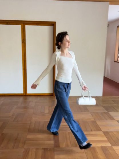 Asymmetrical Neck Ruched Long Sleeve Top