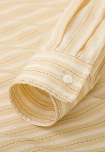 Striped Oversized Shirt with Button Detailing