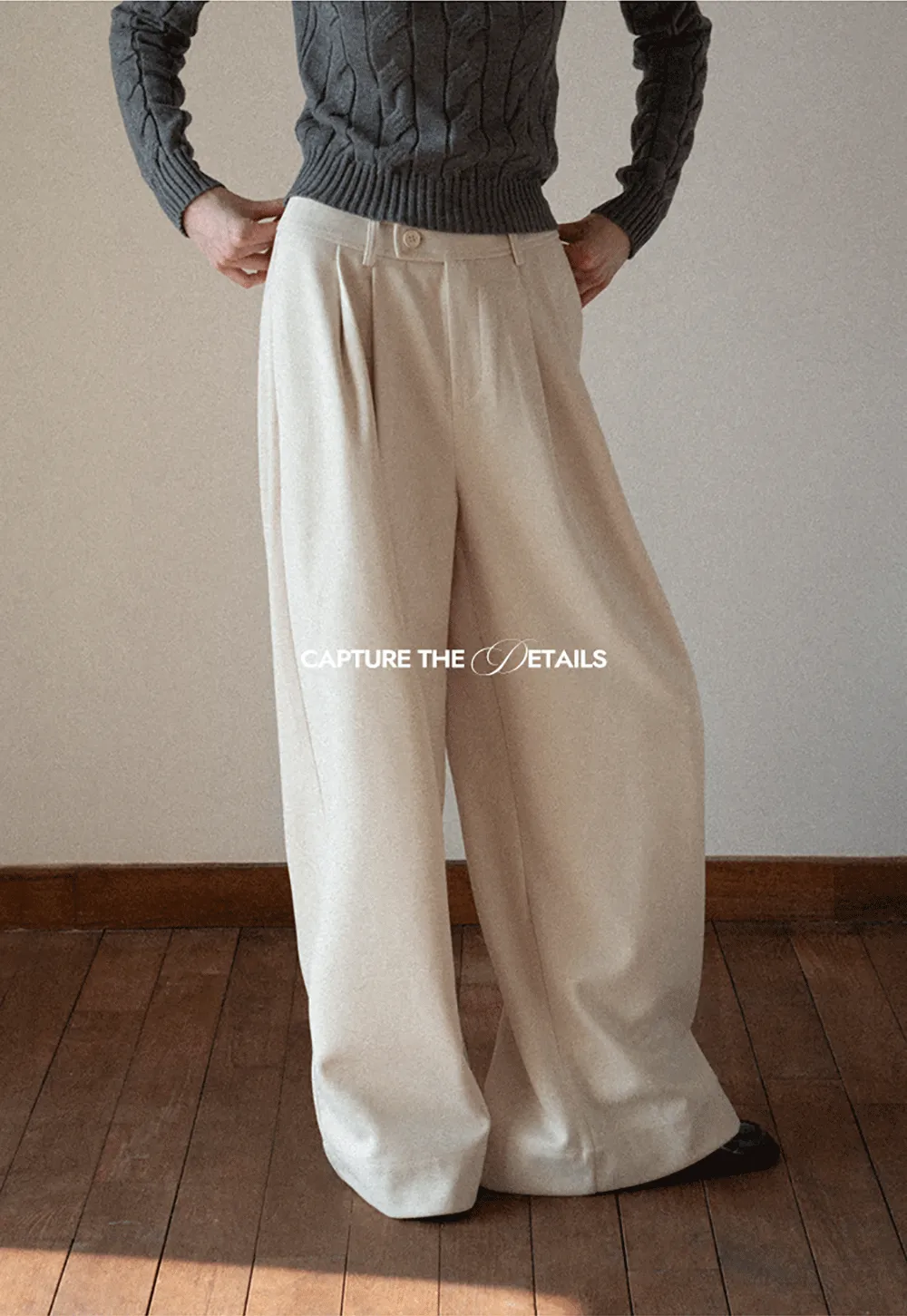 Elegant Wide Leg Trousers High Waist Design for Women