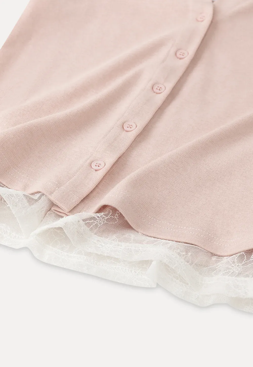 Long sleeve button front knit top with collar