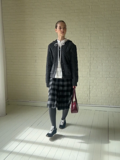 Cozy Button-Up Cable Knit Cardigan