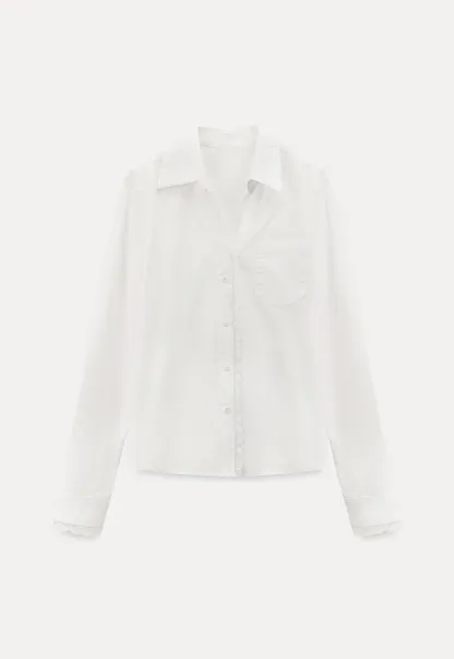 Elegant Lace Trim Button Down Shirt