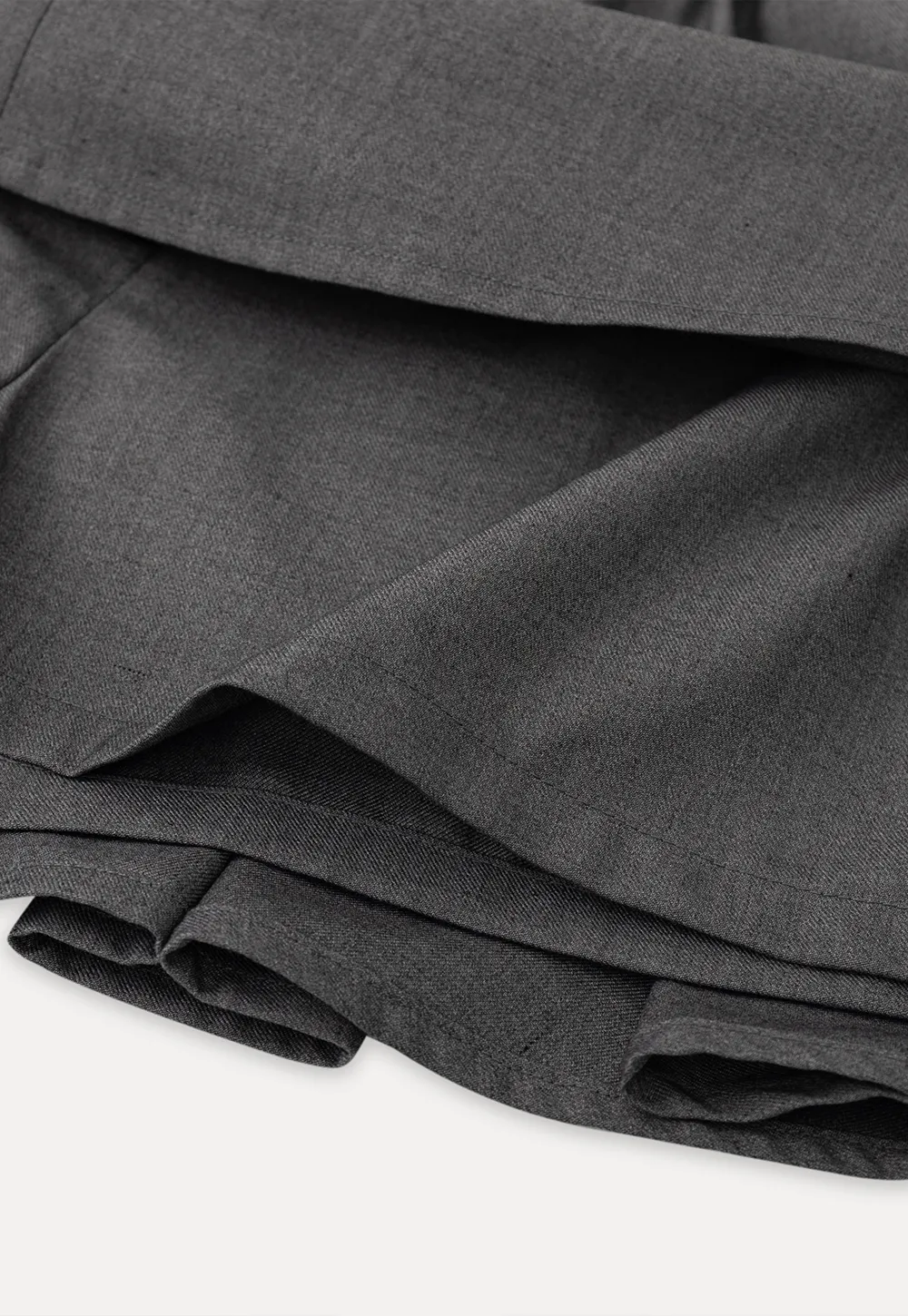 Pleated A-line Mini Skirt with Waistband