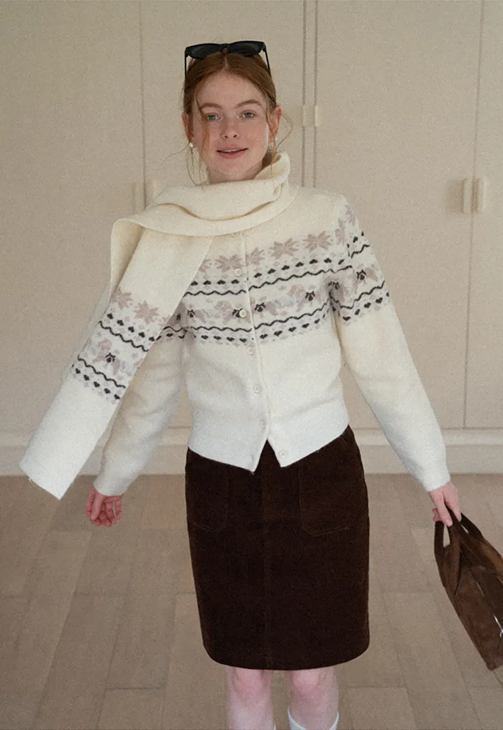 Corduroy Mini Skirt A-Line Design Women's Fashionable Bottoms