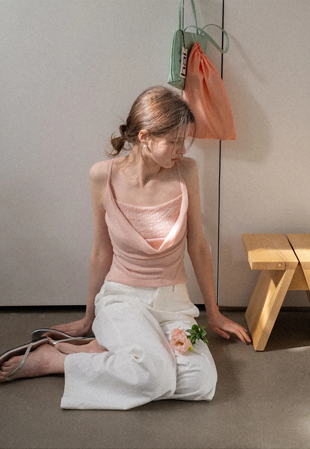 Wide Leg Casual Pants with Front Pockets