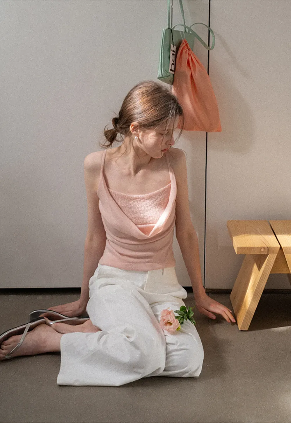 Wide Leg Casual Pants with Front Pockets