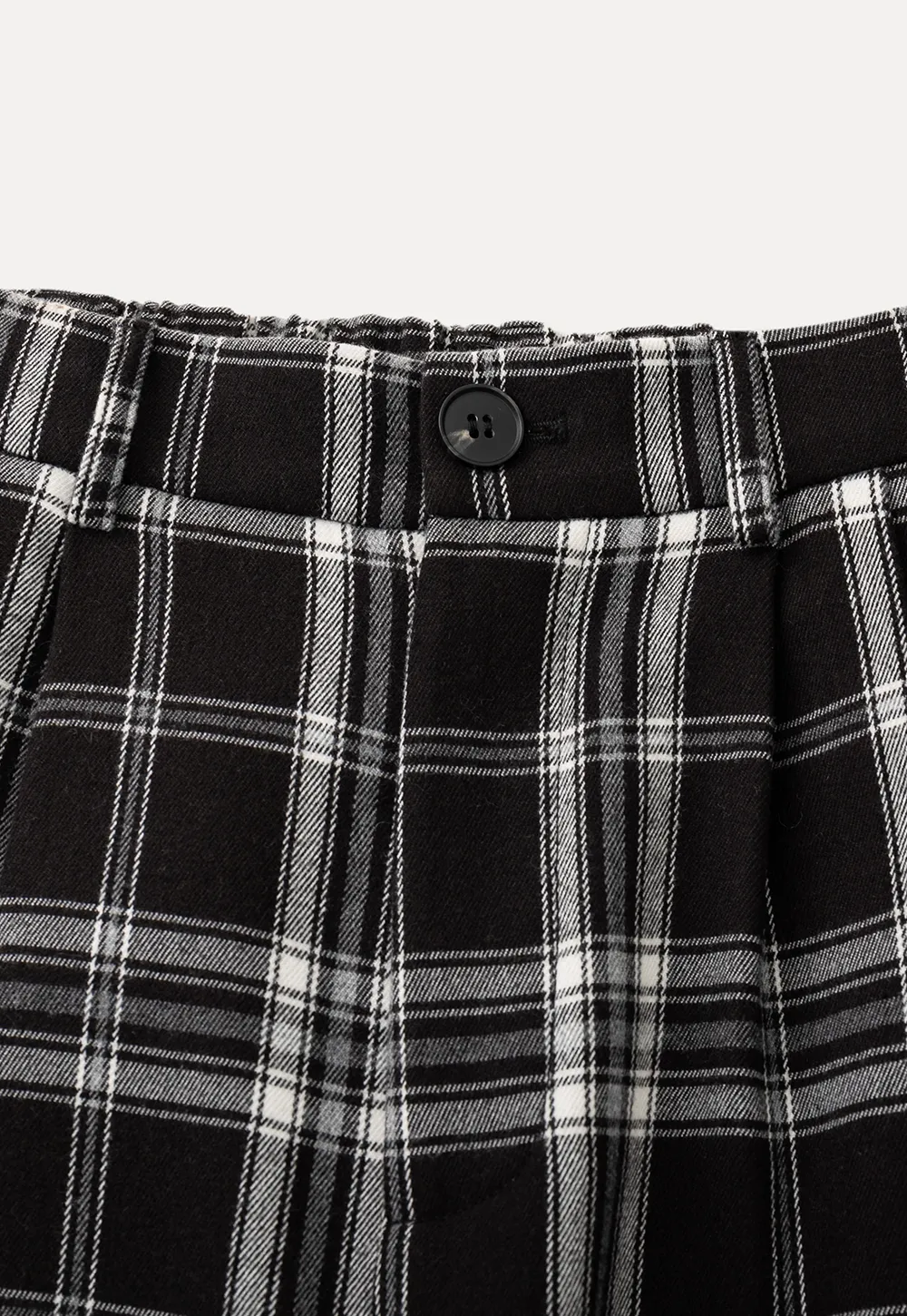 Plaid Wide Leg Pants Culottes Women's Trousers