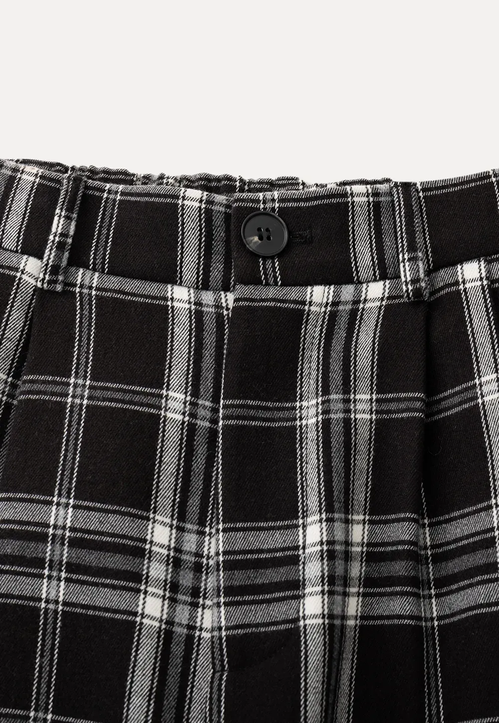 Plaid Wide Leg Pants Culottes Women's Trousers