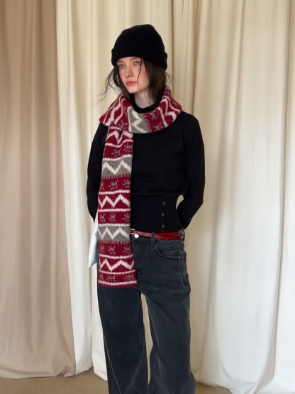 High-Waisted Black Wide-Leg Denim Jeans