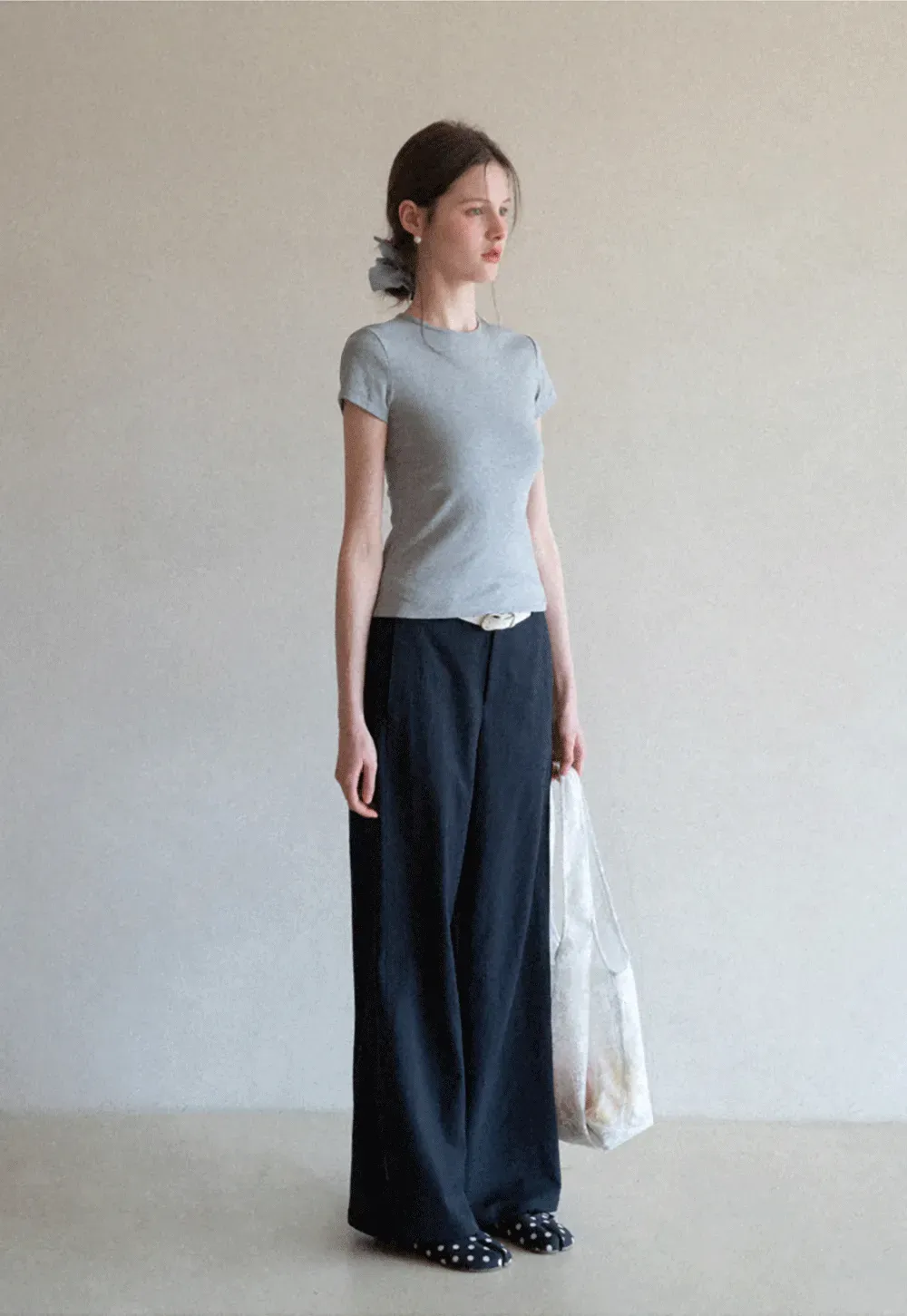 Slim Fit Short Sleeve Crew Neck T Shirt