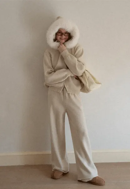 Knit Wide Leg Pants for Comfort and Style