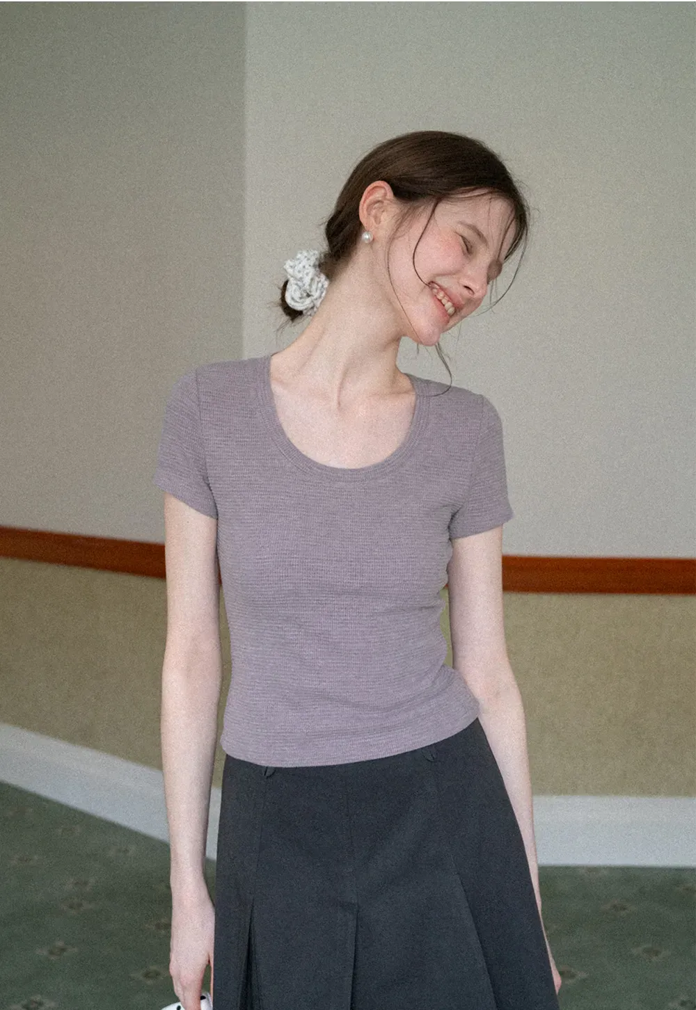 Short Sleeve V Neck T Shirt