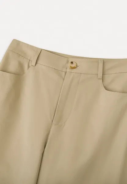 Wide Leg Casual Pants with Front Pockets