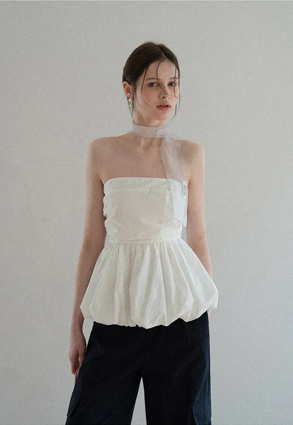 Wide Leg Pleated Casual Pants