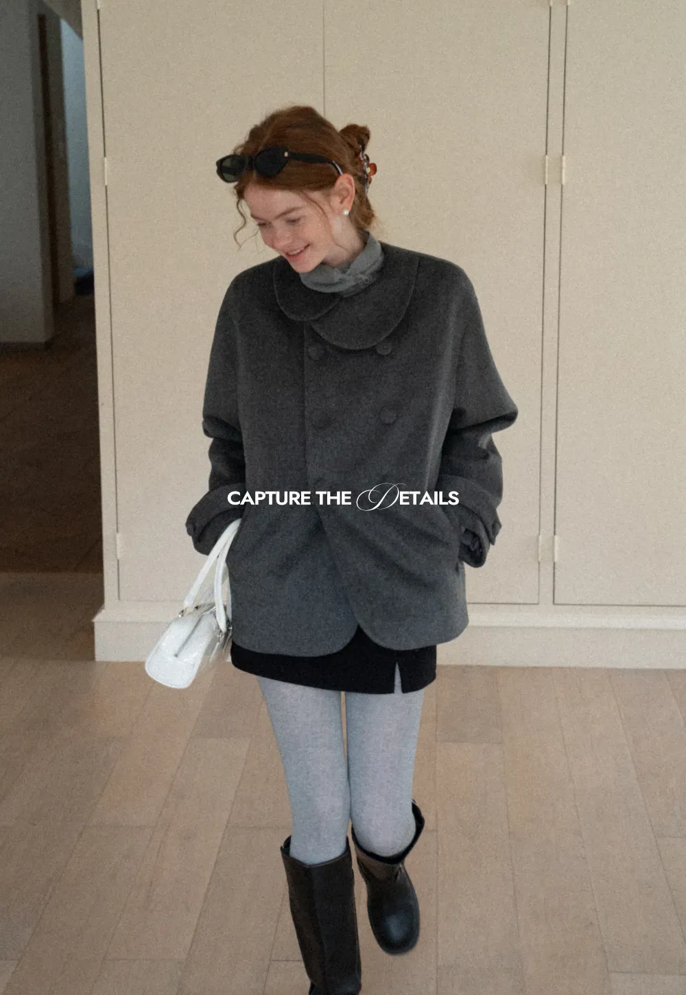 Elegant Wool Jacket for Women Simple Design Warm Coat