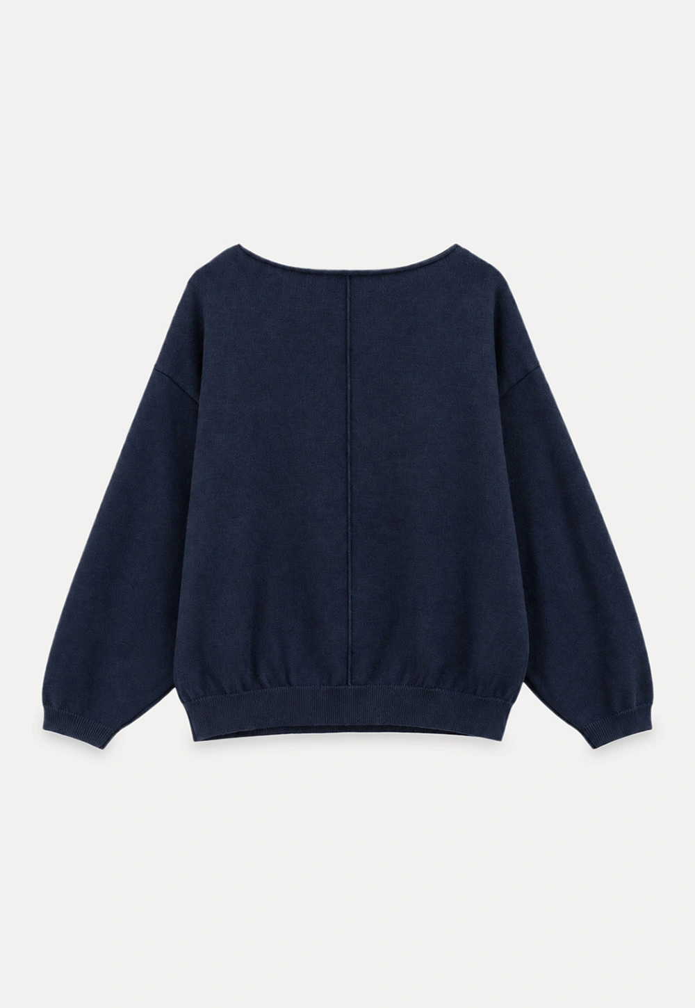 V Neck Oversized Ribbed Knit Sweater