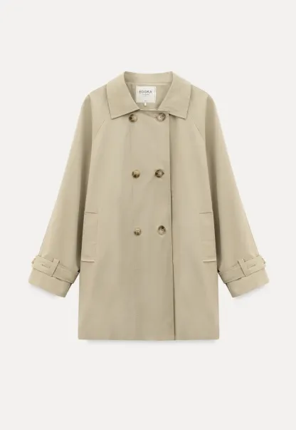 Elegant Double Breasted Short Jacket