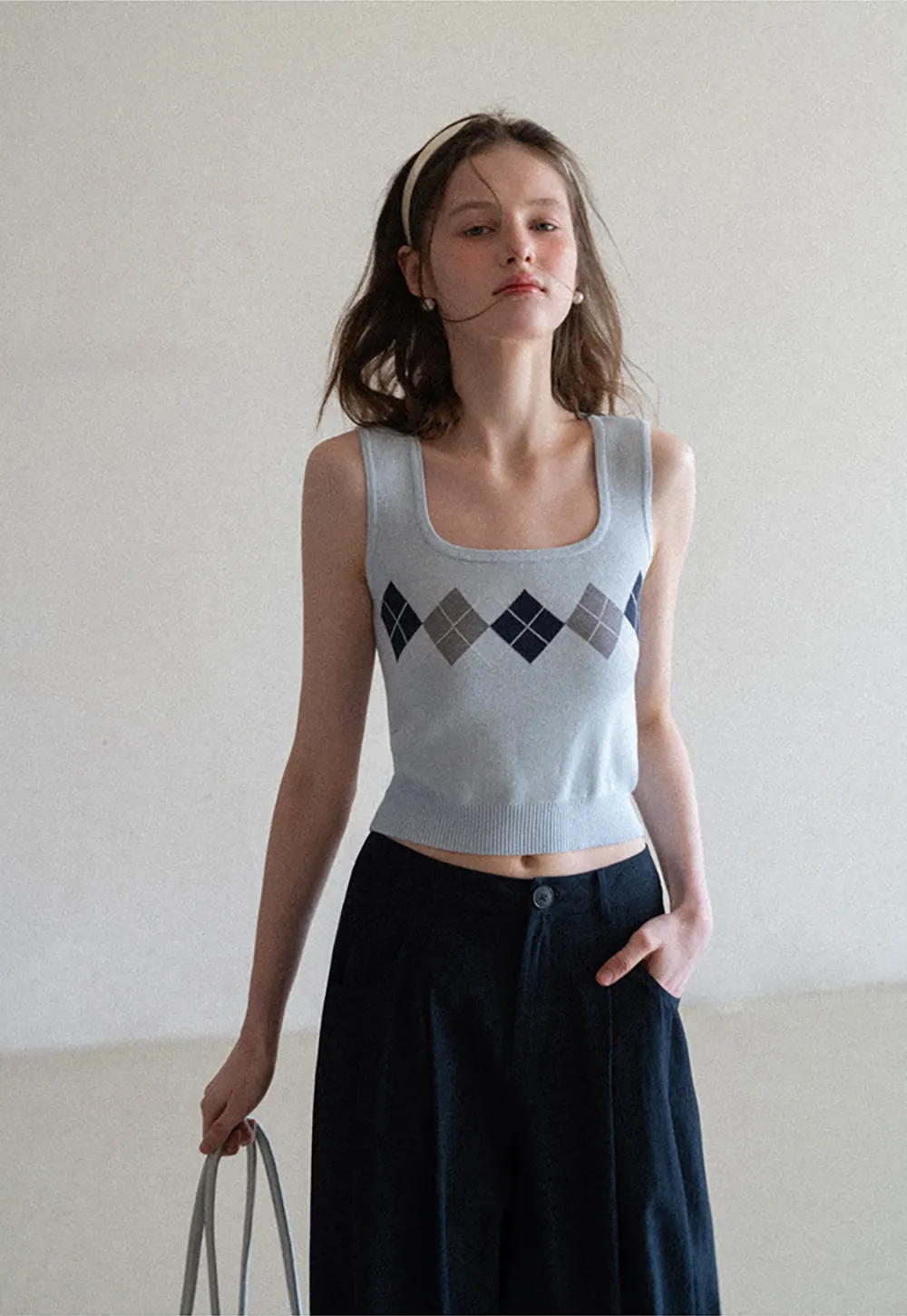 Casual Pants with Wide Legs and Pleats