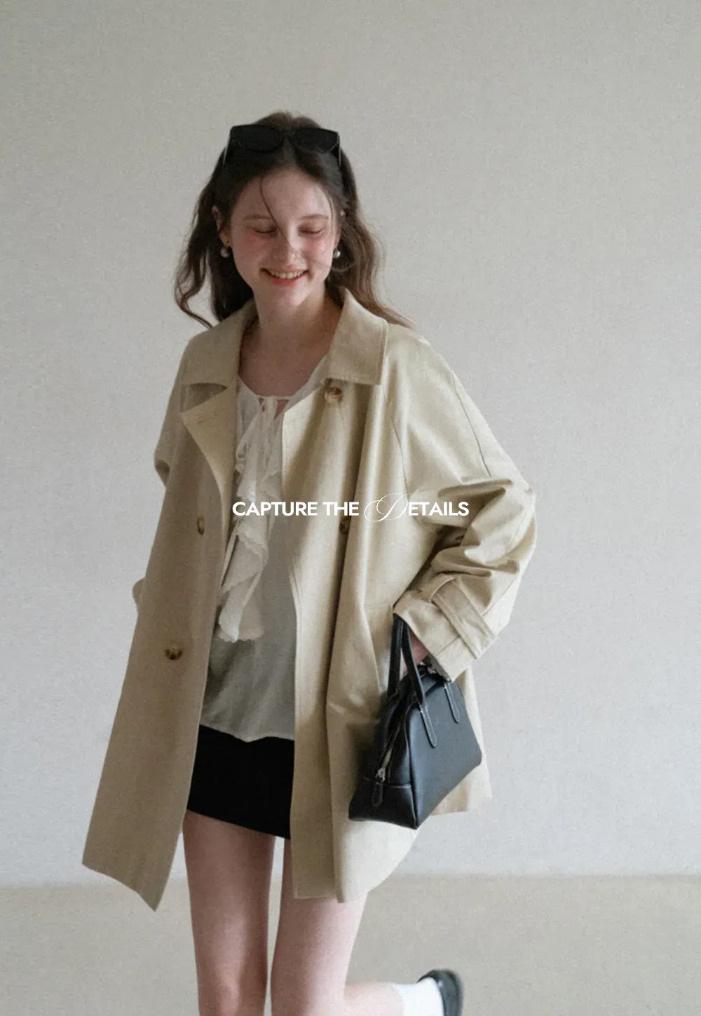 Elegant Double Breasted Short Jacket