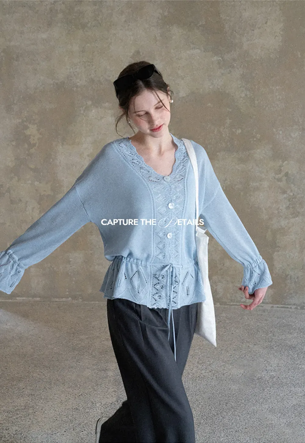 Wide Leg Pleated Casual Pants