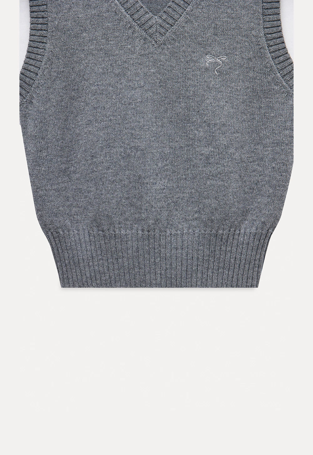 V-Neck Knit Sweater Vest