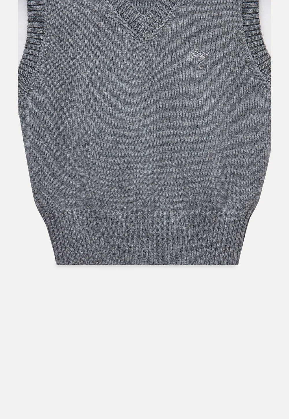 V-Neck Knit Sweater Vest