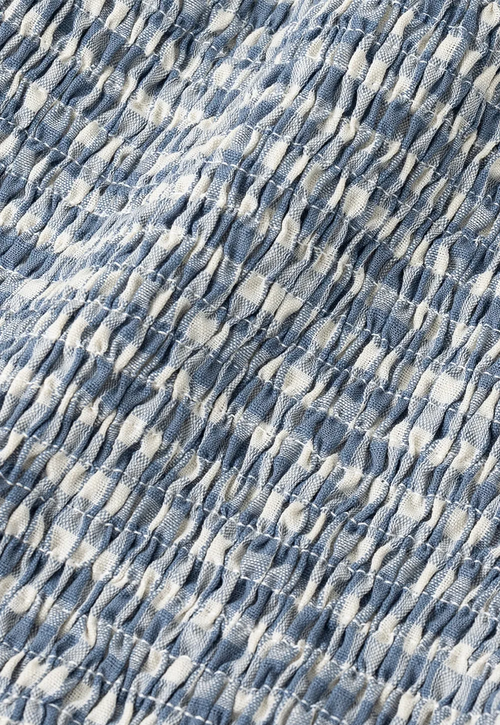 Gingham Halter Neck Peplum Top