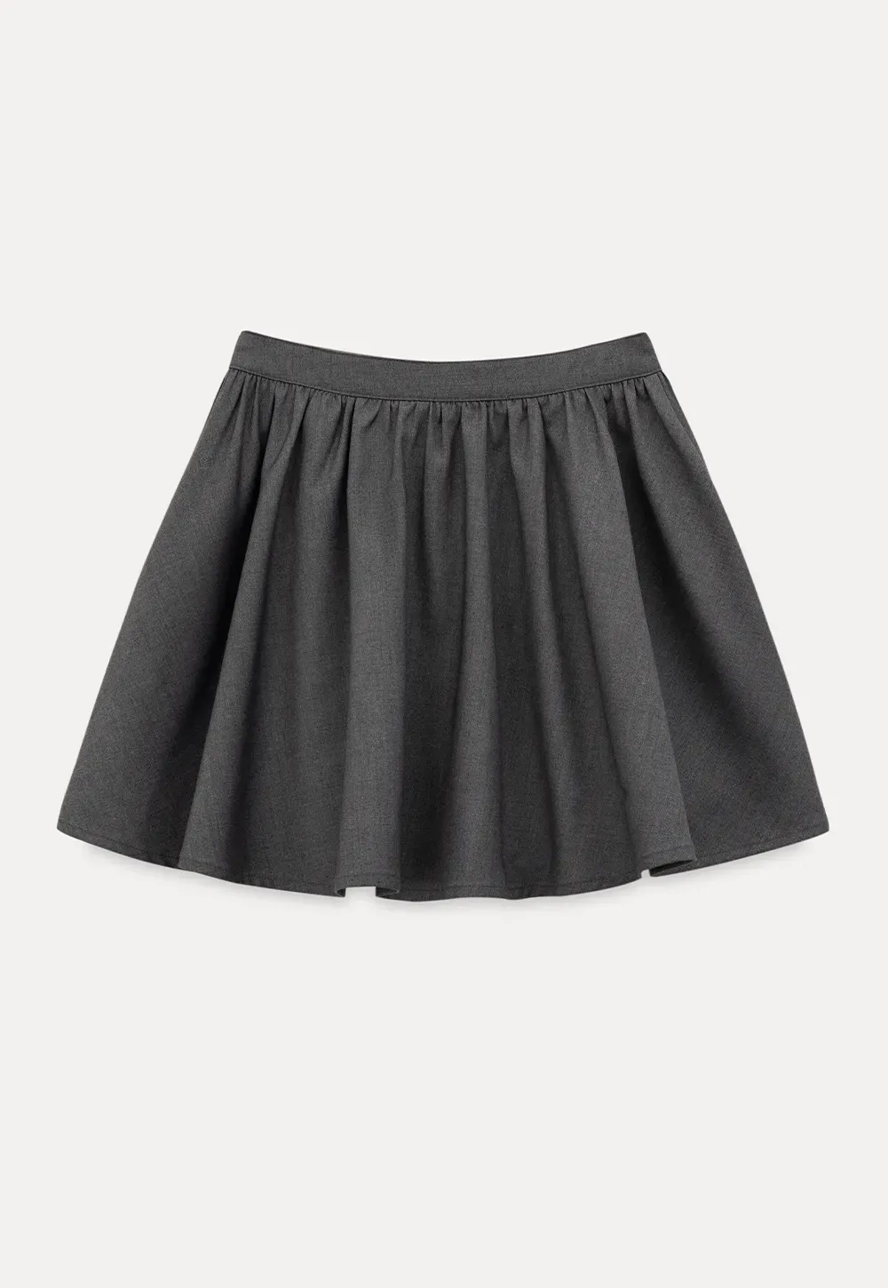 Pleated A-line Mini Skirt with Waistband