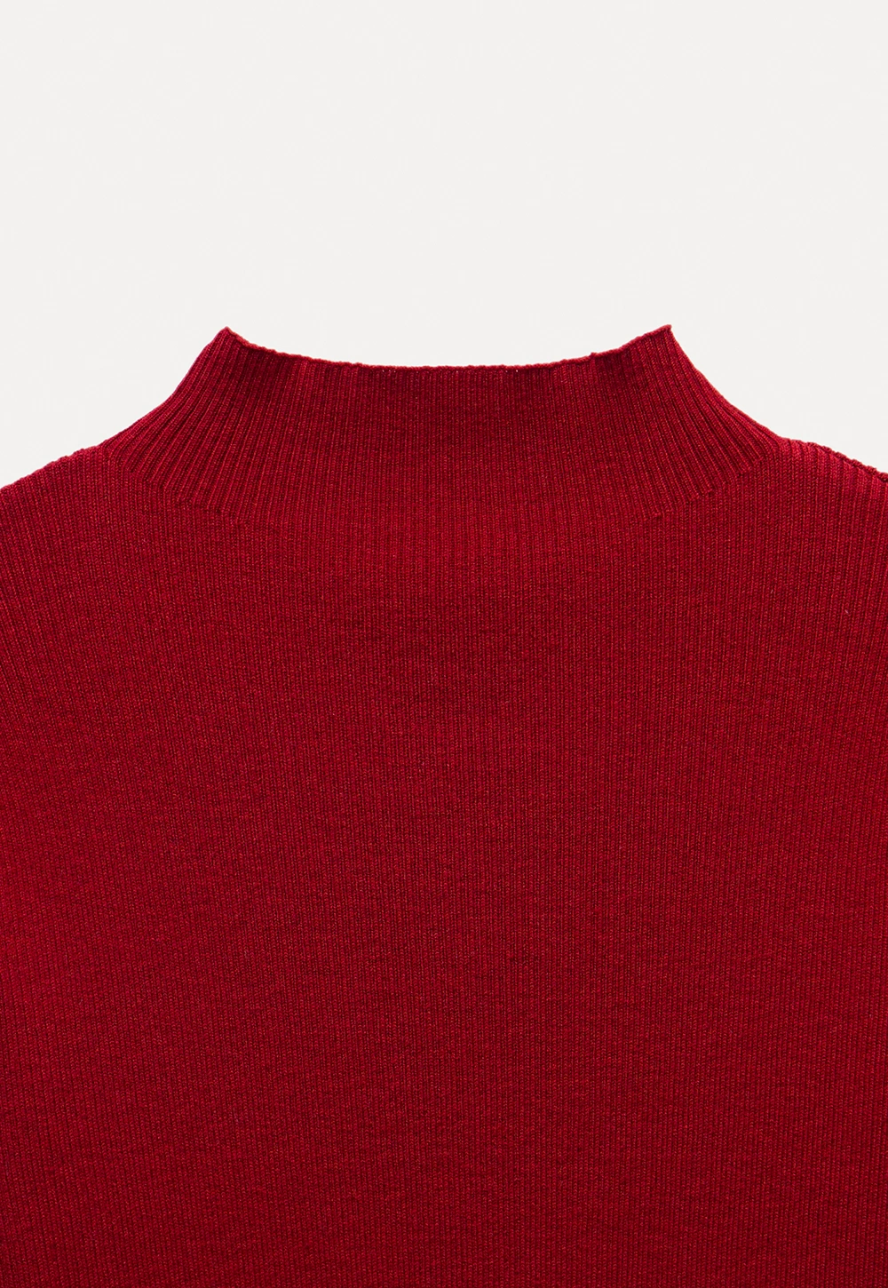 Women's Half Sleeve Mock Neck Knit Top
