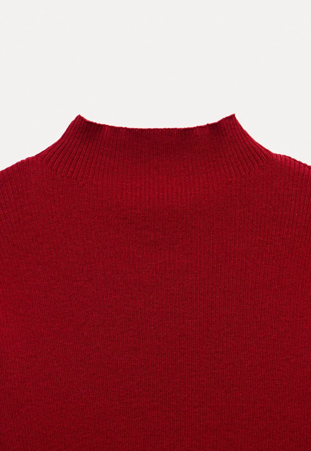 Women's Half Sleeve Mock Neck Knit Top