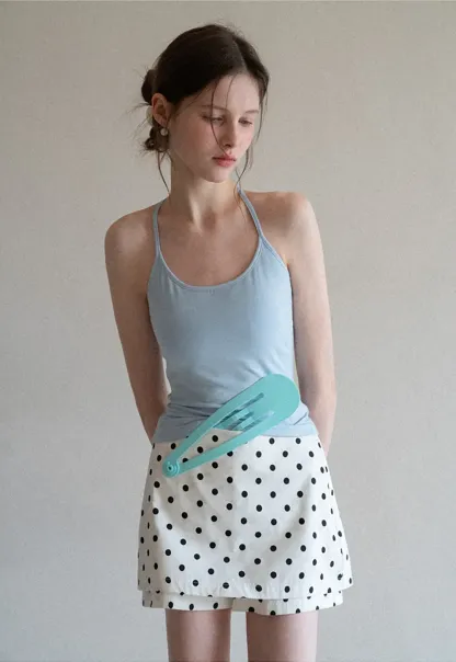 Slim Fit Tank Top with Thin Straps