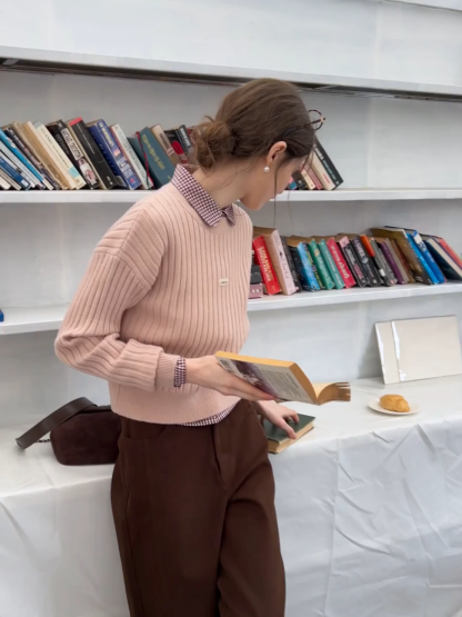 Women Soft Henley Knit Long Sleeve