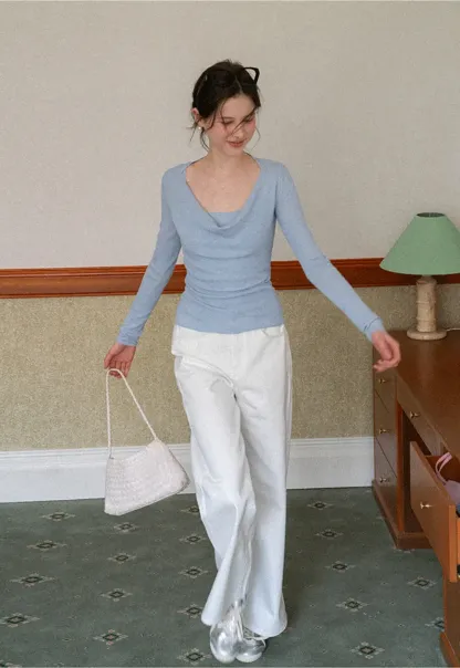 Woolen knit sweater and tank top