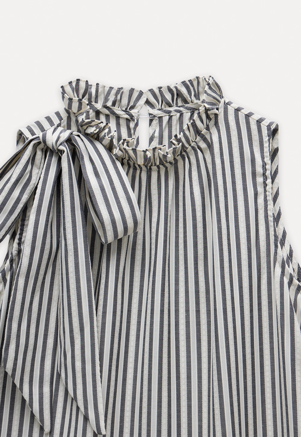Lightweight Ruffle Trim Shirt