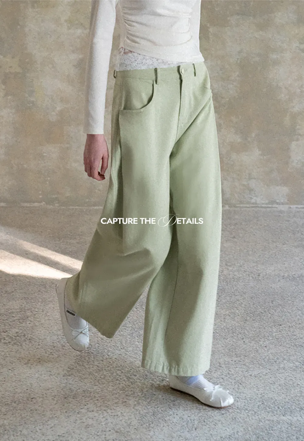 Wide Leg High Waist Casual Pants