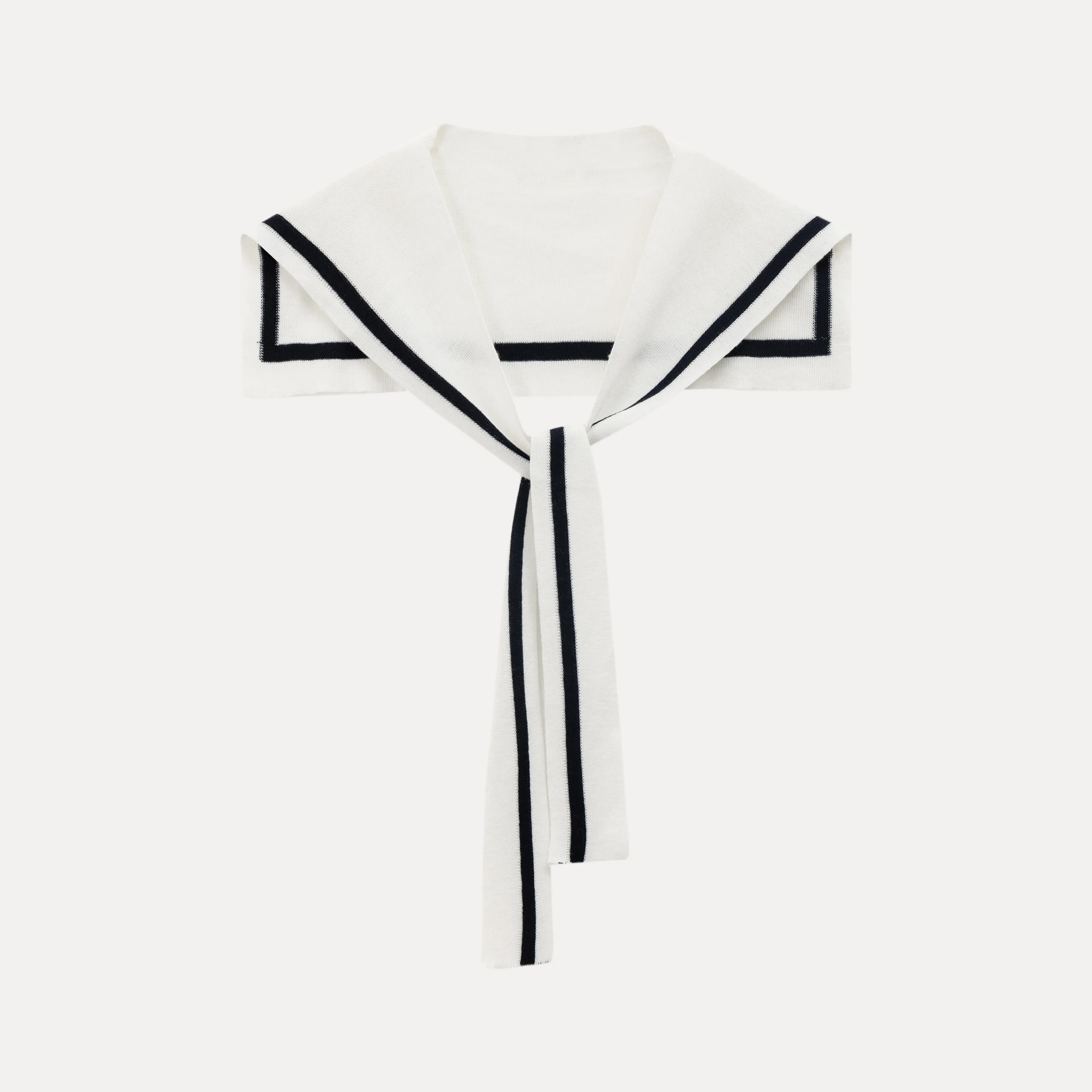 Sailor collar sweatshirt scarf shawl skirt set