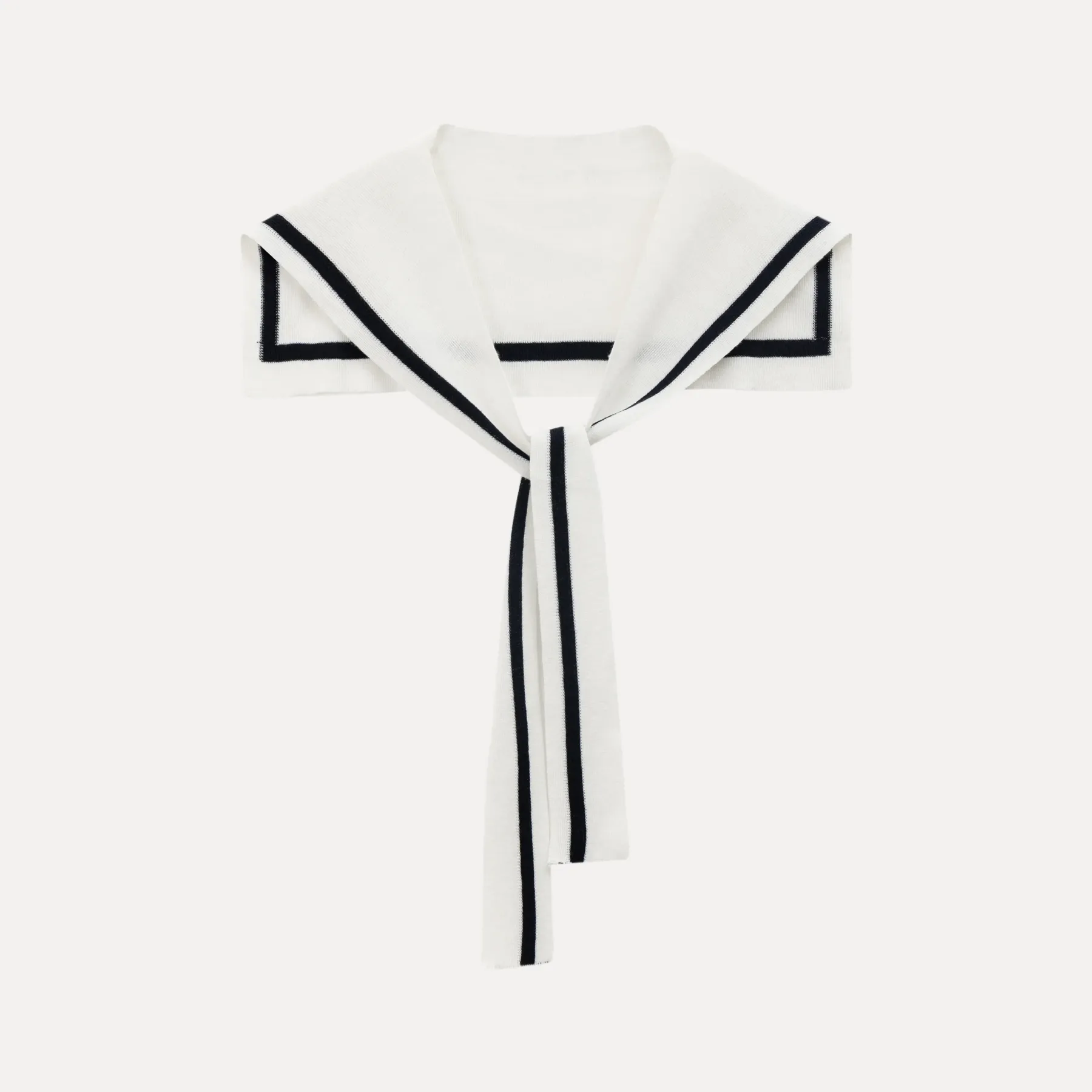 Sailor collar sweatshirt scarf shawl skirt set