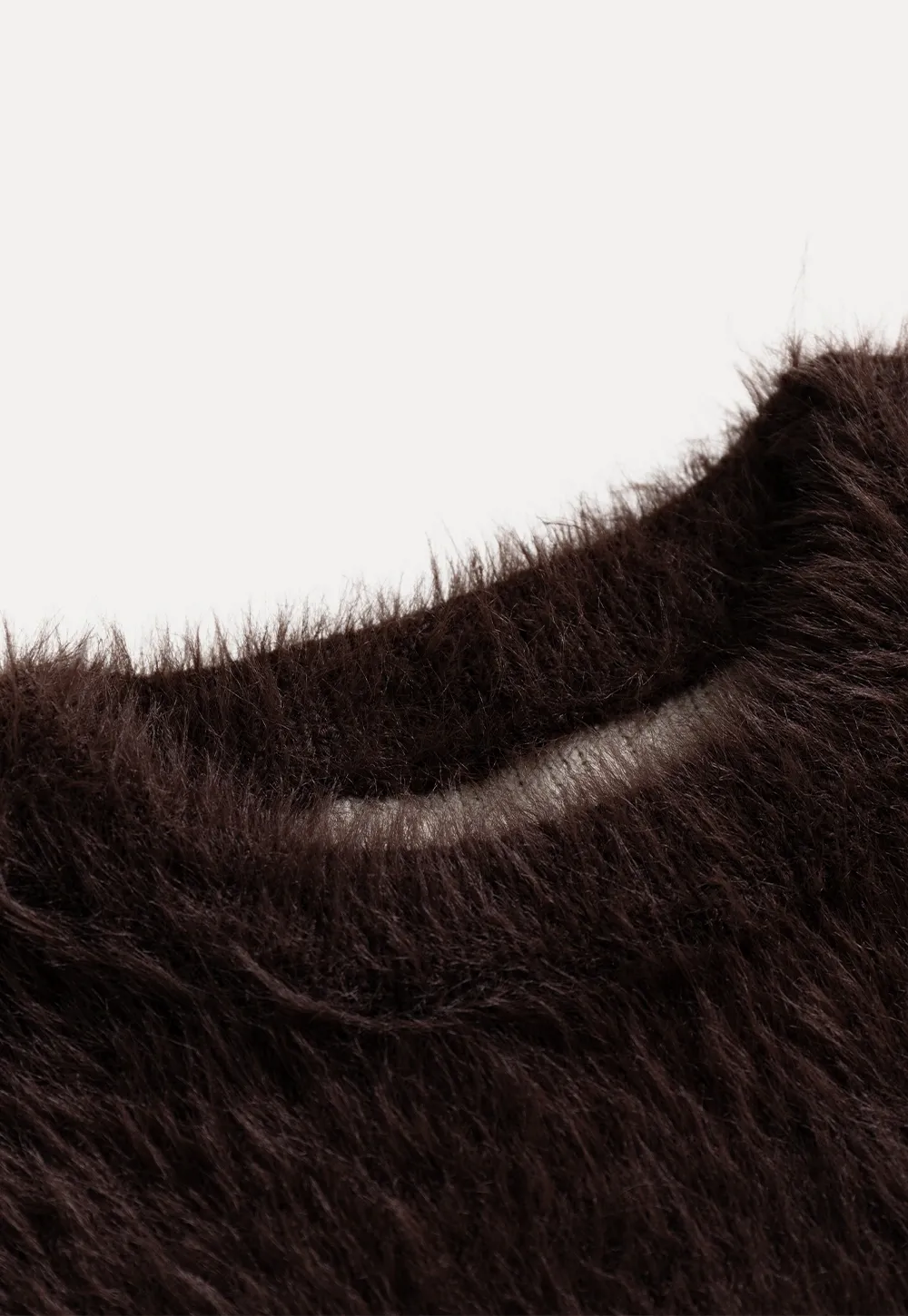 Womens Fluffy Long Sleeve Sweater