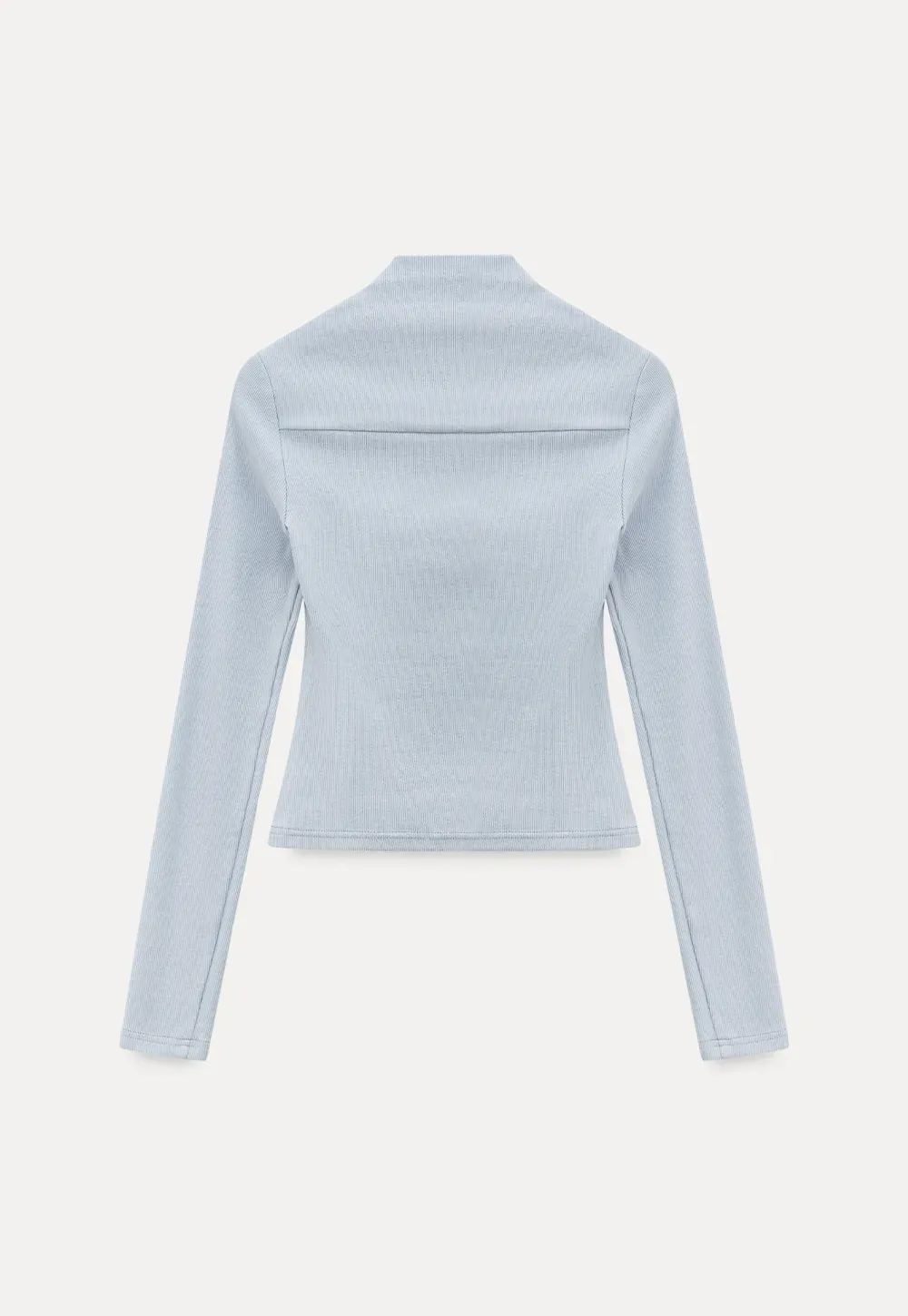 square neck long sleeve top fitted design women's t shirt