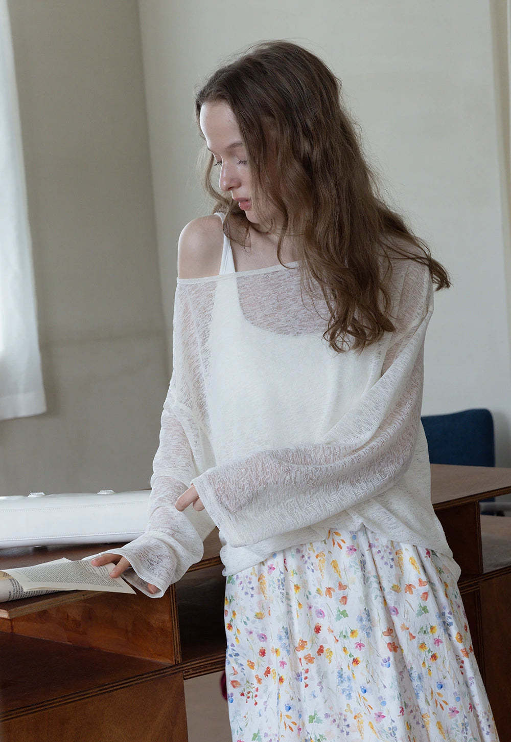 Women’s Lightweight Long Sleeve Knit Top