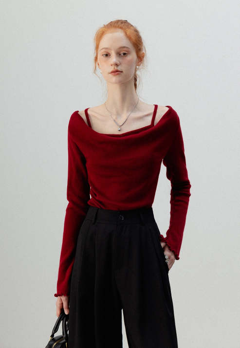 Two-T’s Off The Shoulder Knit