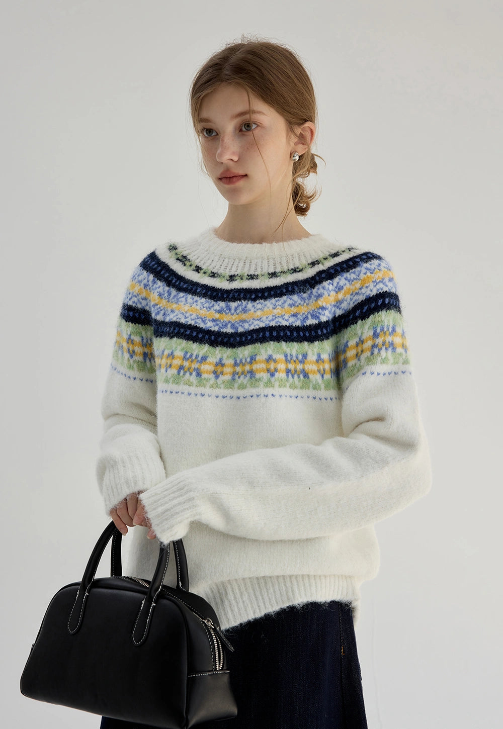 Women's Fair Isle Crew Neck Sweater